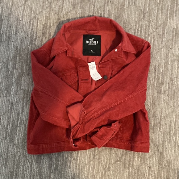 Red corduroy jacket - Picture 4 of 5